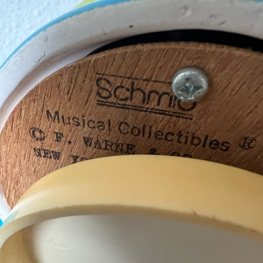 Vintage Schmid Beatrix Potter Mr. Jeremy Fisher Frog Music Box Lazy River Works - Picture 7 of 10